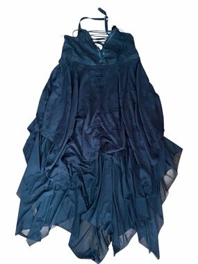 Killstar Badlands Black Distressed Layered Goth Witchy Maxi Dress 4XL